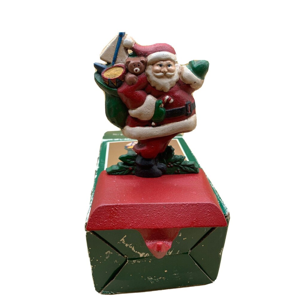 Midwest of Cannon Falls Santa Claus Cast Iron Stocking Holder Hanger
